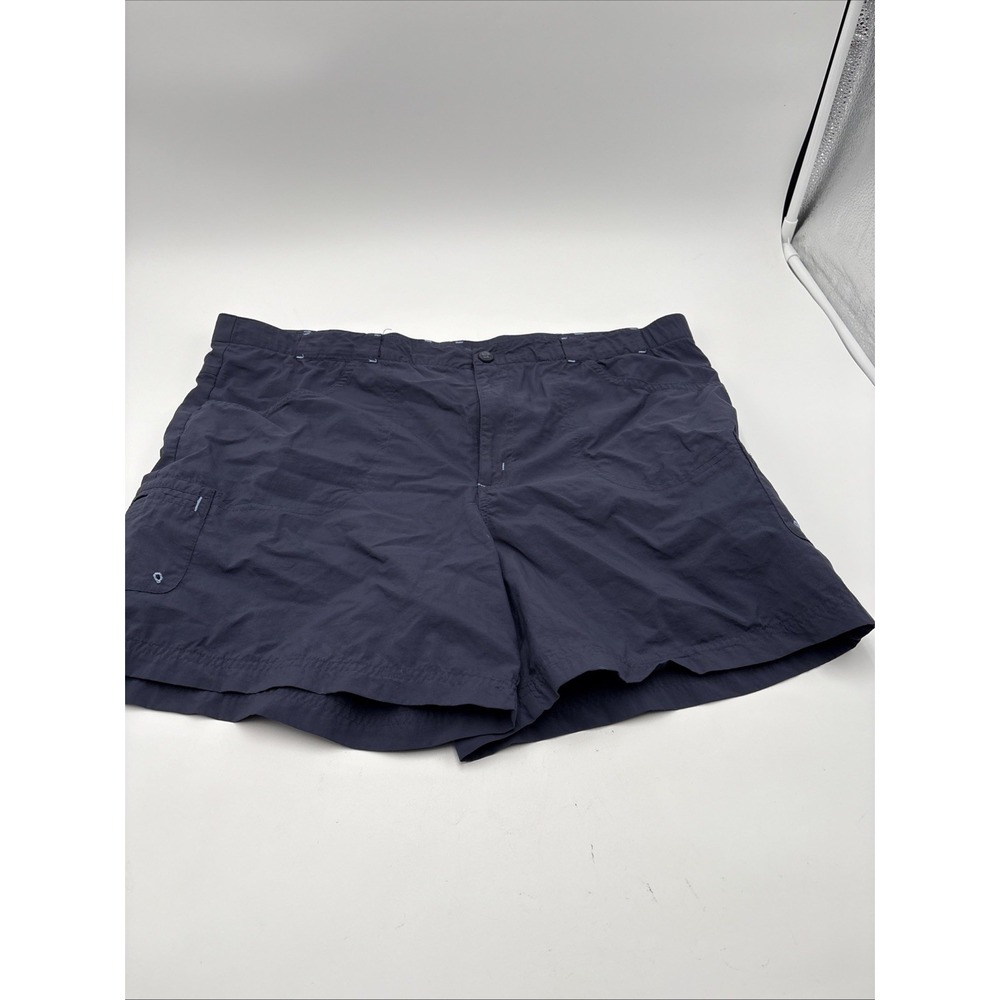 Columbia Hiking‎ Shorts Cargo Women's Size Large Inseam 6 Inches Blue 100% Nylon